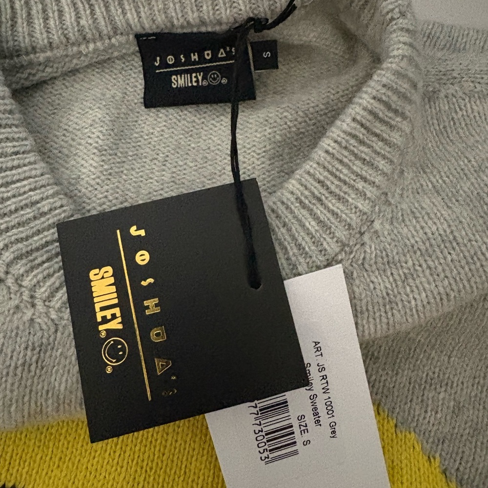 JOSHUA SANDERS Merino & Cashmere Smiley Sweater - Picture 4 of 9
